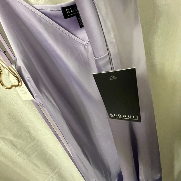 Eloqui NWT purple slip dress size 20 and belt (also NWT) - Picture 9 of 9